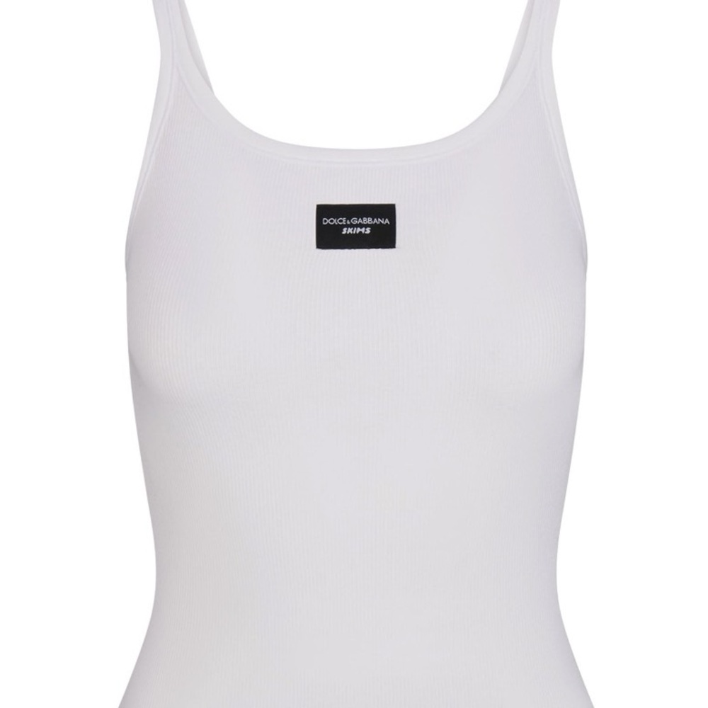 DOLCE&GABBANA X SKIMS
COTTON RIB SCOOP TANK